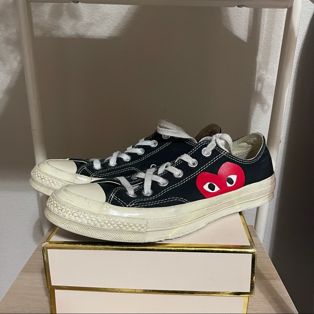 Comme Des Garçon Converse- Black low top ❤️